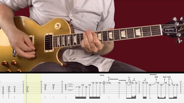 Knockin' on Heaven's Door - Guns N' Roses (Табулатура) Guitar Tutorial TABS смотреть онлайн