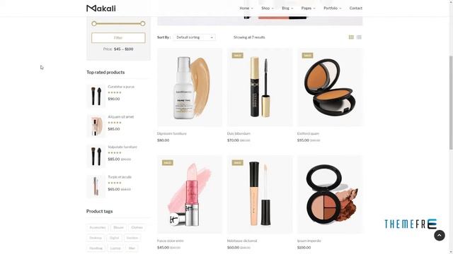 Makali - Cosmetics and Beauty Theme for WooCommerce WordPress Al смотреть онлайн