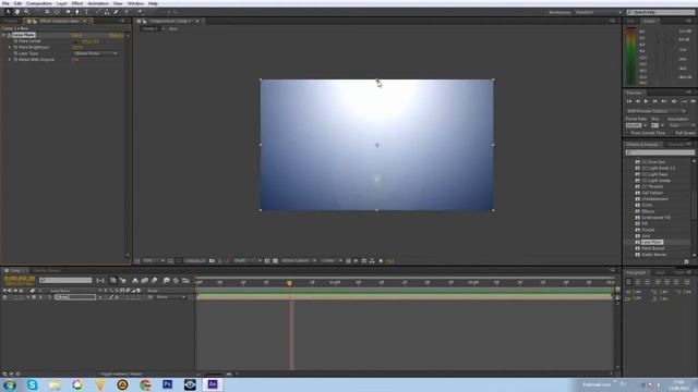 Краткий обзор эффекта Lens Flare |Adobe After Effects cs6| смотреть онлайн