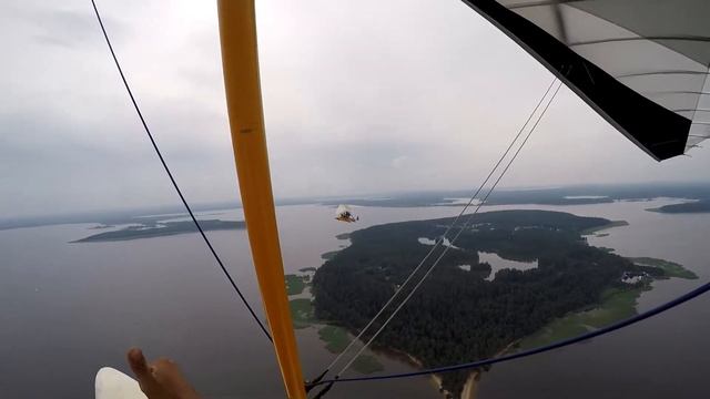 Полёт на гидродельталёте над Селигером смотреть онлайн