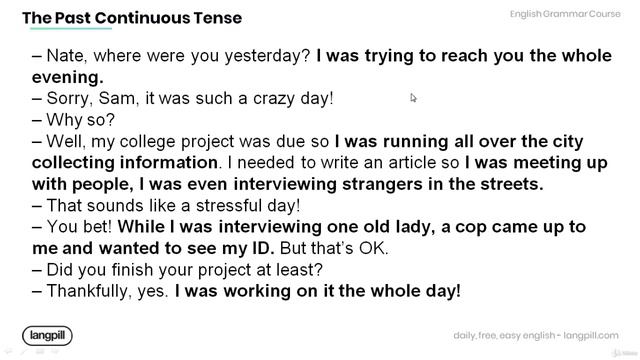3 Past Continuous Short Story смотреть онлайн