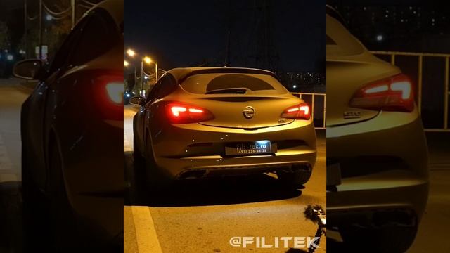 Тюнинг выхлопной системы Opel Astra GTS 1.4t 2014 года смотреть онлайн