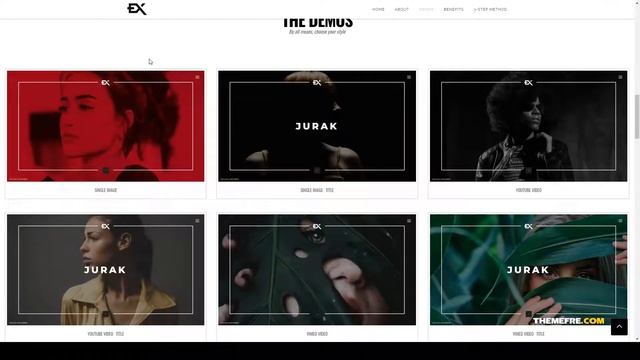 Jurak - One Page Portfolio WordPress Theme minimal photography Takami смотреть онлайн