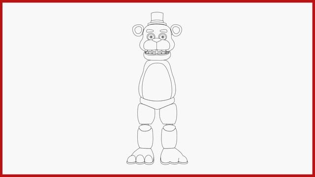Как нарисовать Фредди Фазбер. 5 ночей Фредди. How to draw Freddy Fazbear. 5 night at Freddy's смотреть онлайн