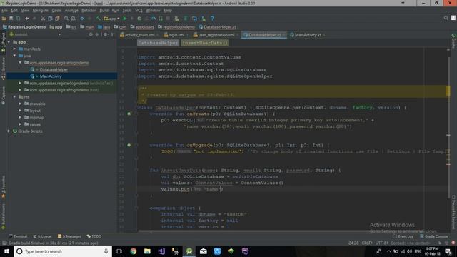 Registration and Login Application using Kotlin смотреть онлайн