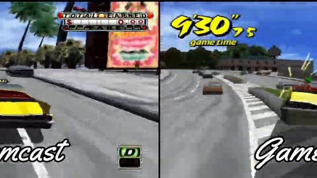 Crazy Taxi GAMECUBE (Dolphin) VS (Redream) DREAMCAST | Gameplay смотреть онлайн