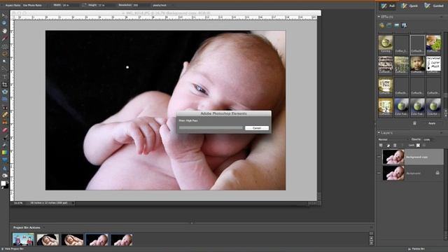 How To Edit A Newborn Photo In Photoshop Elements