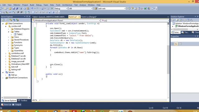 Database values in textbox if select Combobox C# смотреть онлайн