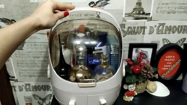 Органайзер BURRG Пластиковый с откидывающейся крышкой для мелочей и косметики BG-HD115S распаковка смотреть онлайн