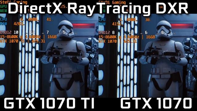 GTX 1070 vs. GTX 1070 TI - DirectX Ray Tracing: Star Wars Reflections Demo смотреть онлайн