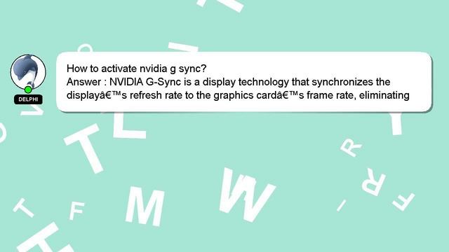 How to activate nvidia g sync? смотреть онлайн