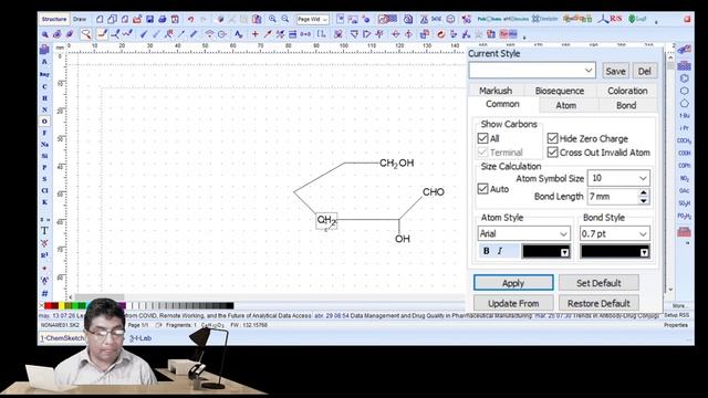 Chem Sketch: Dibujar la glucosa смотреть онлайн