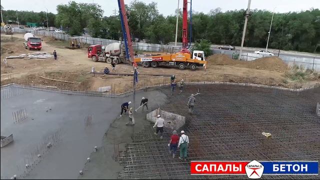 Сапалы Ц приняла участие в заливке 900 м3 бетона при строительстве гостиницы Дина в г.Актобе смотреть онлайн