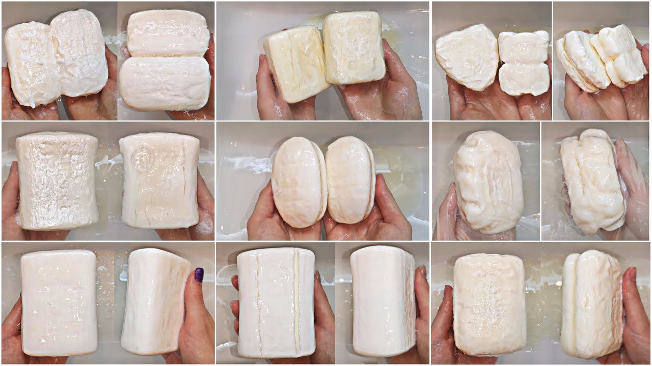 ПОДБОРКА БЕЛОГО РАЗМОКШЕГО МЫЛА ? WHITE SOAKED SOAP ? MUSHY SOAP / АСМР ЗВУКИ ПЕРЕД СНОМ ? смотреть онлайн