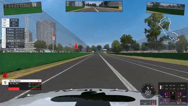 Automobilista - PGT V8 Supercars 2019 - R02 Melburne смотреть онлайн