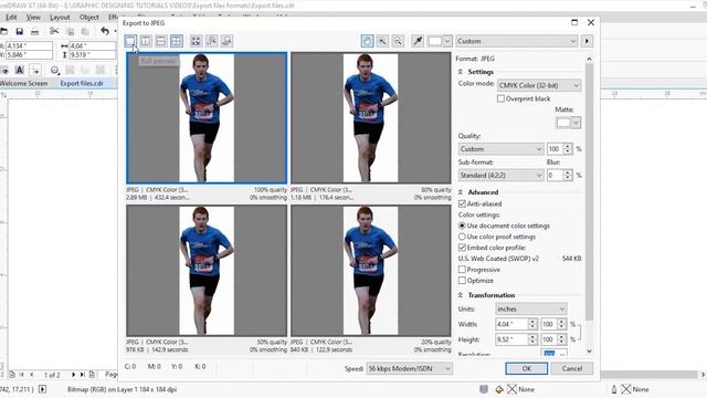 How to Export CDR Files into JPG, PNG & PDF FORMAT in Coreldraw | in Hindi | 2021 смотреть онлайн