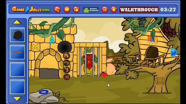 Tribal Green Monster Rescue Walkthrough - Games2jolly смотреть онлайн
