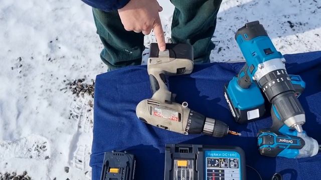 Купили китайский аккумуляторный инструмент для работы. Копия Makita смотреть онлайн