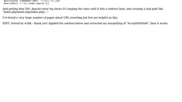 Webmasters: apache rewrite rule set for "whitelist or catchall" in .htaccess смотреть онлайн