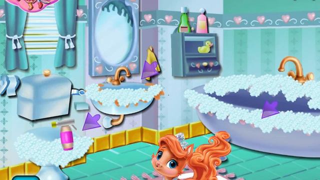 Ариель убирает ванную комнату/Ariel cleans bathroom смотреть онлайн