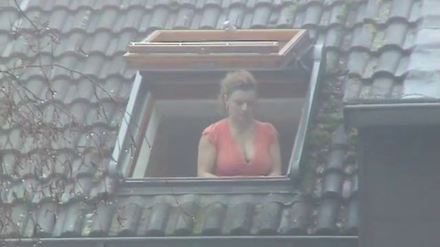 Карлсон , который живёт на крыше соседнего дома, готовится к рождеству