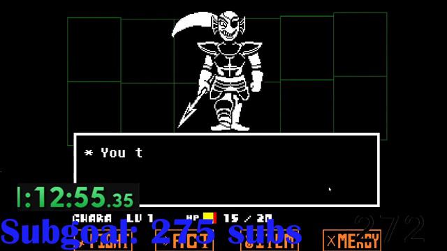 (LIVE!!) Undertale Speedrun!