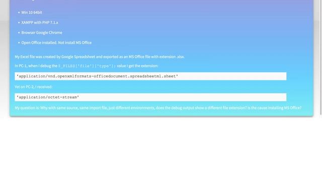 Why is MIME type different when using different PC but with same config? смотреть онлайн