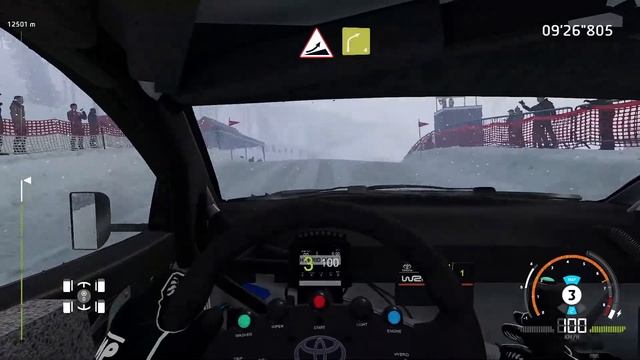 WRC Generations – The FIA WRC Official Game Gameplay Snow Toyota GR Yaris Cockpit View смотреть онлайн