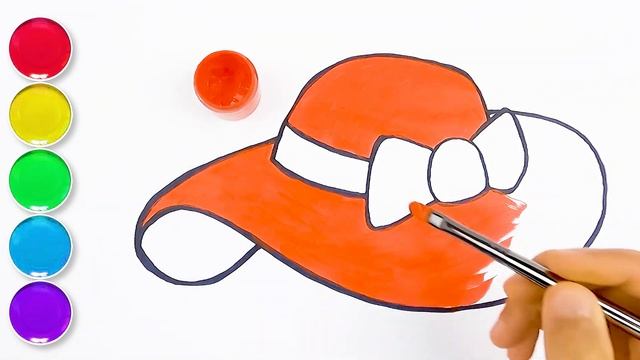 Draw a Picture of a Hat - Drawing and Painting for Toddlers & Kids смотреть онлайн