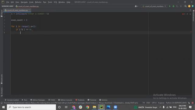 | Count of even numbers (SESSION - 29 ) - Python programming for beginners | смотреть онлайн