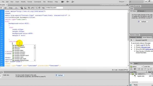 Connect registration form with database by Dreamweaver . Part 1 смотреть онлайн