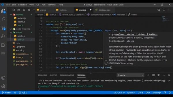 JWT(Json Web Token) Authorization with Node & Express