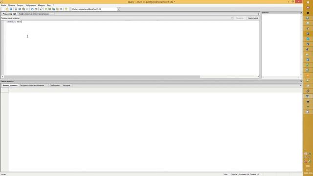 pgAdmin execute query смотреть онлайн