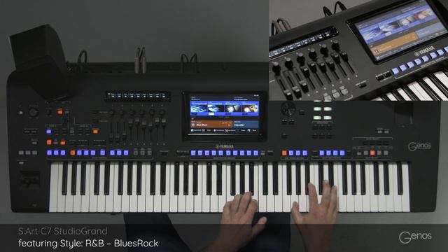 S.Art C7 StudioGrand with BluesRock - R&B Style genre. Yamaha Genos смотреть онлайн