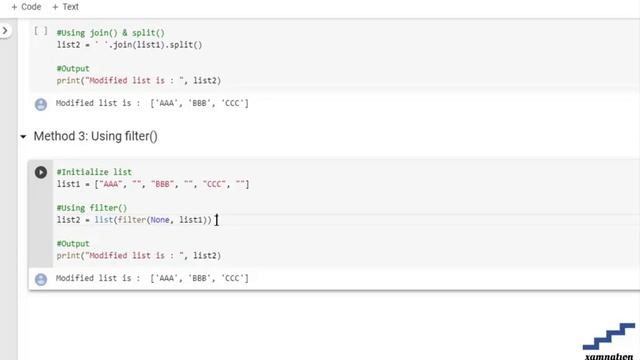 Python | Remove empty strings from list of strings-using filter() смотреть онлайн
