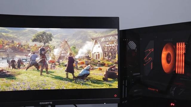 Bộ 3 màn hình cong gaming của GIGABYTE смотреть онлайн