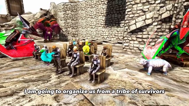 100 Players Simulate Primitive Civilization in ARK! смотреть онлайн
