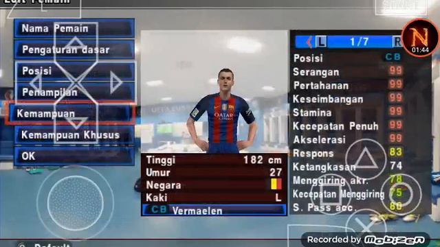 Pes2017 PSP สอนอัพนักเตะ & ย้ายทีม смотреть онлайн