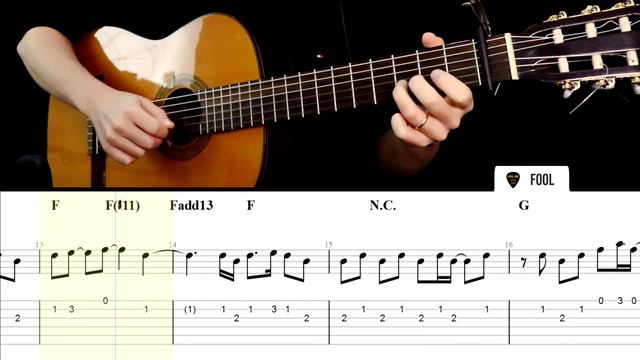 FOOL (Cavetown) Guitar Tabs Tutorial (+ CHORDS) смотреть онлайн