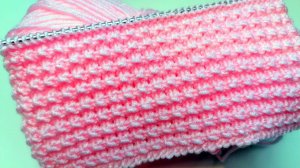 Двухсторонний узор спицами. Два красивых рельефных узора на одном полотне!