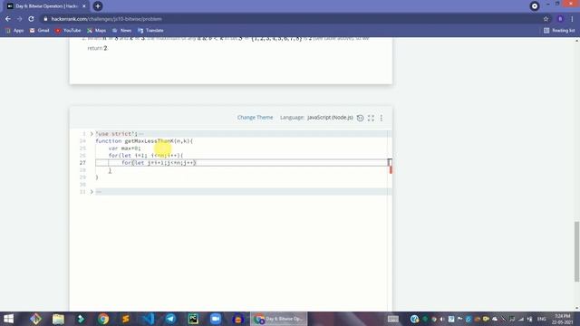 HackerRank Day 6: Bitwise Operators solution in JavaScript | 10 Days of JS | Programmingoneonone смотреть онлайн