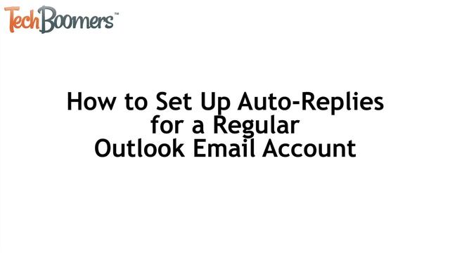 How to Set Up Out of Office Auto Reply in Outlook Exchange and Email смотреть онлайн