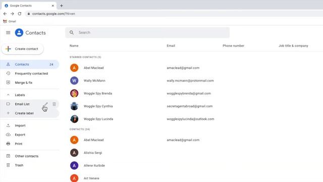 How to import a CSV list to create a contact list in Gmail смотреть онлайн