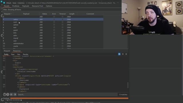 Hacking Usernames and Passwords | Web Security Academy смотреть онлайн