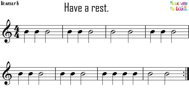 Recorder play along - 1. Heavenly B (B) смотреть онлайн