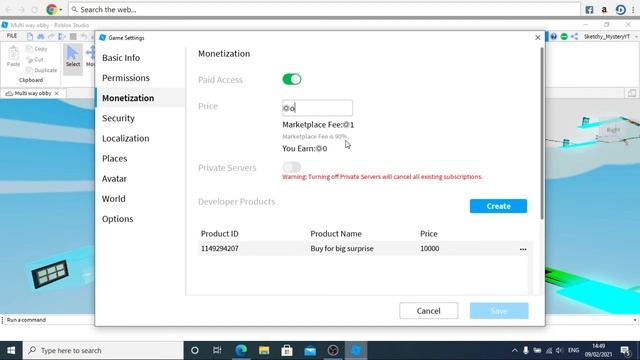 How to make your ROBLOX GAME PAID ACCESS!!!!!! смотреть онлайн