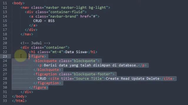 CRUD PHP MySQL - 02 - Membuat Interface Web dengan Bootstrap 5 Part 1 смотреть онлайн