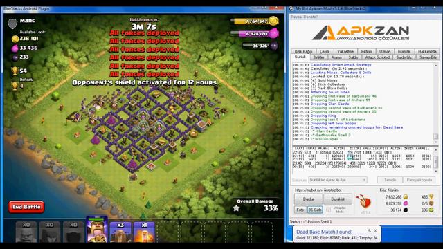 Clash of Clans -MyBot 5.1.4 (bluestacks) смотреть онлайн