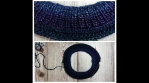 Джемпер спицами регланом сверху из пряжи ярнард пацифик. Начало.