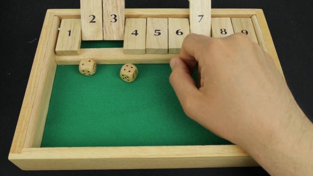 ASMR Shut the box - with wooden dice смотреть онлайн